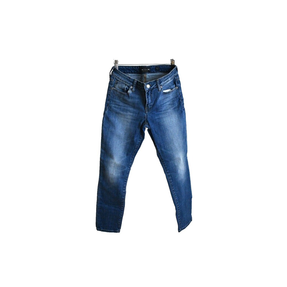 Lucky Brand Lolita Crop Skinny Size 4/27 Mid Rise Distressed Denim 7WP10148U7